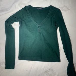 Brandy Melville dark green long sleeve